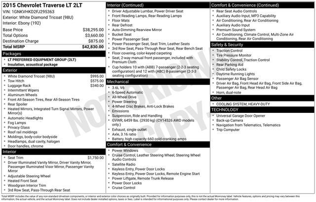 2015 Chevrolet Traverse 2LT 2LT