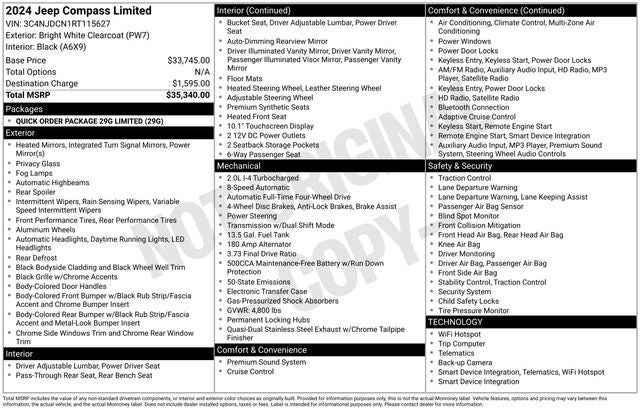 2024 Jeep Compass Limited 4x4