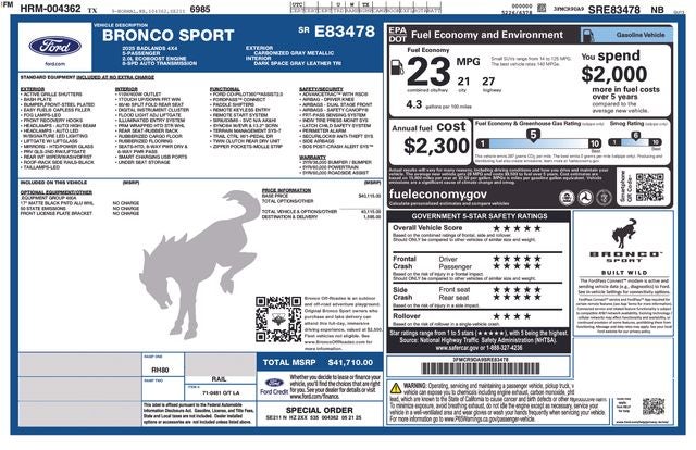 2025 Ford Bronco Sport Badlands