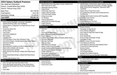 2024 Subaru Outback Premium