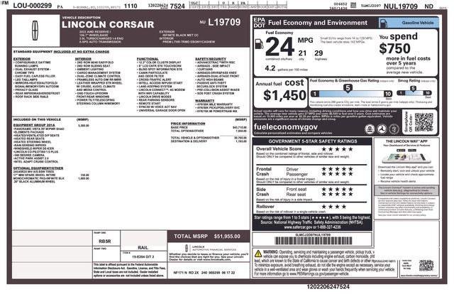 2022 Lincoln Corsair Reserve