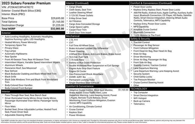 2023 Subaru Forester Premium