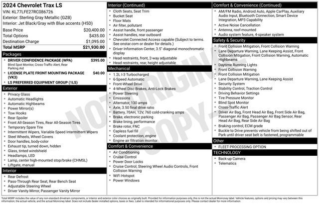 2024 Chevrolet Trax FWD SP