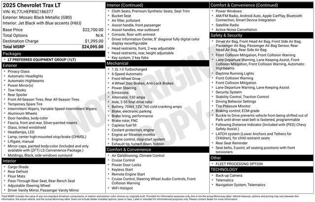 2025 Chevrolet Trax FWD LT