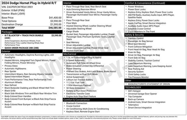 2024 Dodge Hornet R/T EAWD